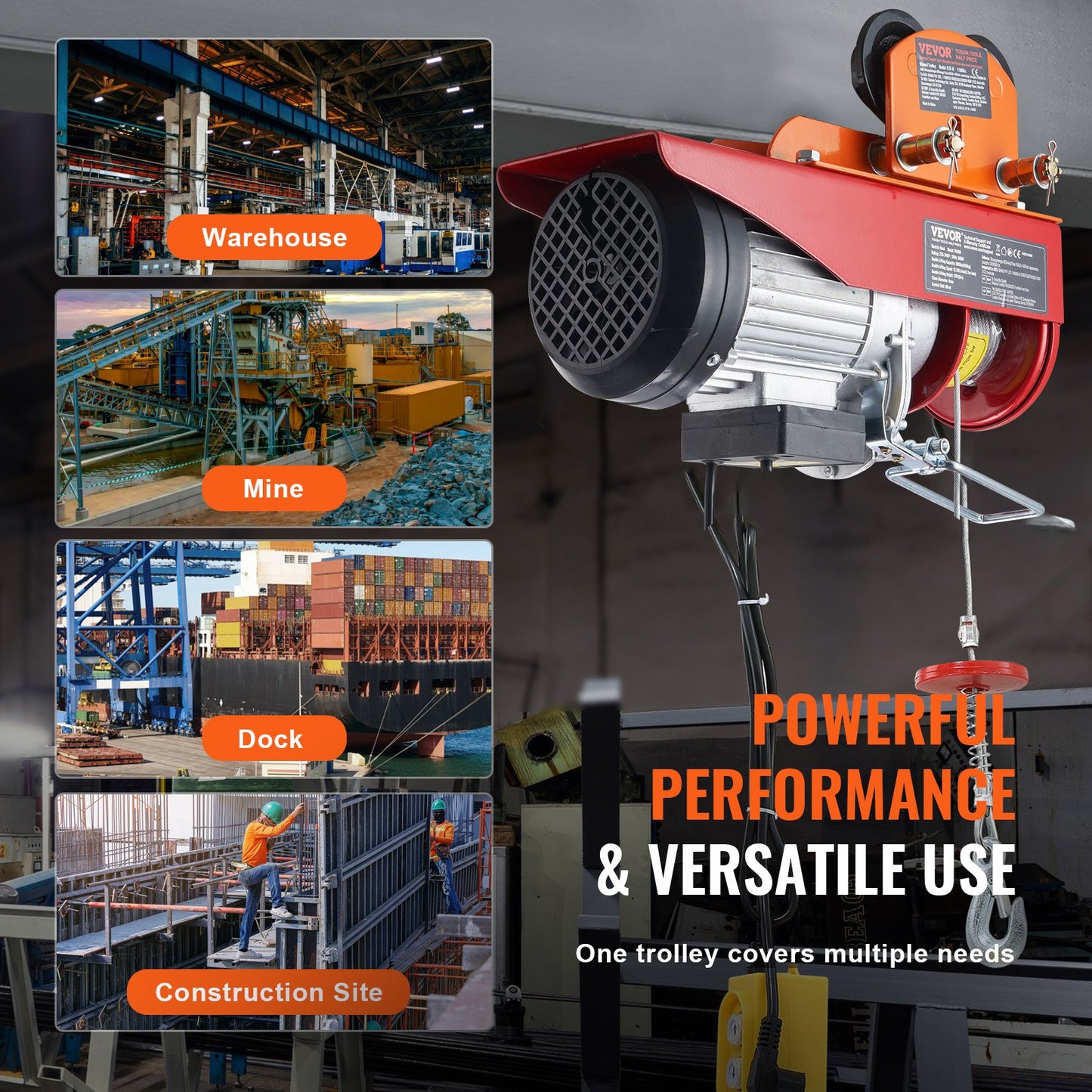 Manuell elektrisk lyftvagn, 499 kg/0,5 ton kapacitet för PA200 PA250 PA300 PA400 PA500, skjutbalksvagn med dubbla hjul, 6 cm-12 cm justerbar flänsbredd för rak, böjd I-balk