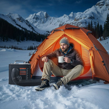 Dieselvärmare, 8 kW, DC 12 V/24 V, allt-i-ett bärbar dieselluftvärmare med Bluetooth-appkontroll, fjärrkontroll och LCD-skärm, 7 liters bränsletank för lastbilar, skåpbilar, husbilar, husbilar och garage