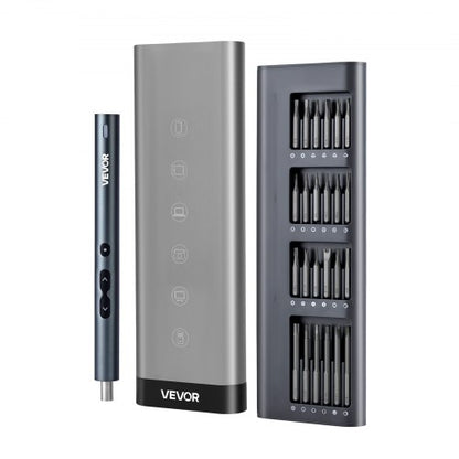 Electric Precision Screwdriver Set, 48 Magnetic Bits, Mini Electric Screwdriver with Magnetic Storage Box, S2 Steel Bits, LED Light, Type-C Charging, for Phone, Laptop, and Electronics Repair