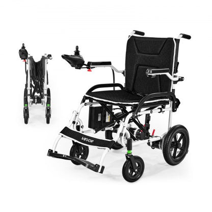 Electric Wheelchair for Adults, 100kg Capacity, Foldable & Lightweight Motorized Wheelchair, 19.3km Long Travel Range, All-Terrain Powered Chair, Portable for Seniors & Disabled