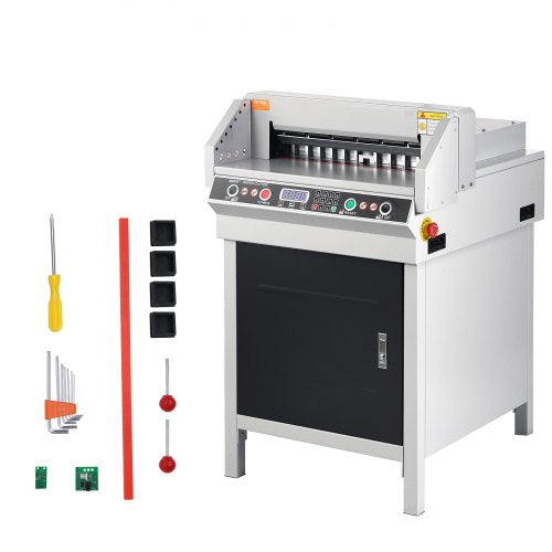 Electric Hydraulic Paper Cutter, Heavy Duty Paper Cutter Machine, 1.57 in / 40 mm Cutting Thickness, 18 in / 457.2 mm Cutting Width, Industrial Paper Trimmer with Button Control