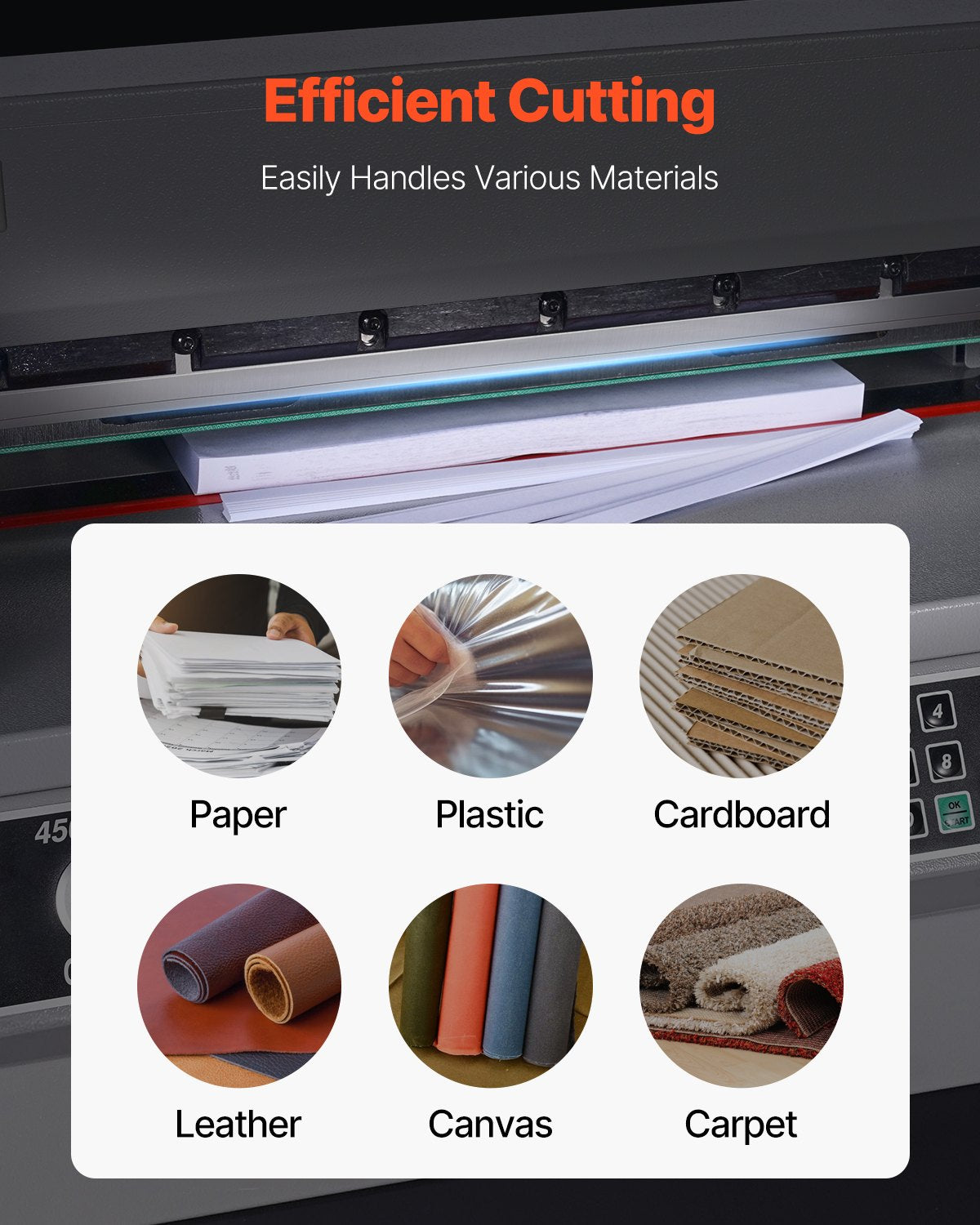 Paper Cutter Blade, Heavy Duty Steel Blade Replacement Suitable for Professional Cutter G450VS+, Paper Trimmer Machine Spare Blade,503 x 43 x 6 mm