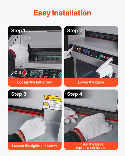 Paper Cutter Blade, Heavy Duty Steel Blade Replacement Suitable for Professional Cutter G450VS+, Paper Trimmer Machine Spare Blade,503 x 43 x 6 mm