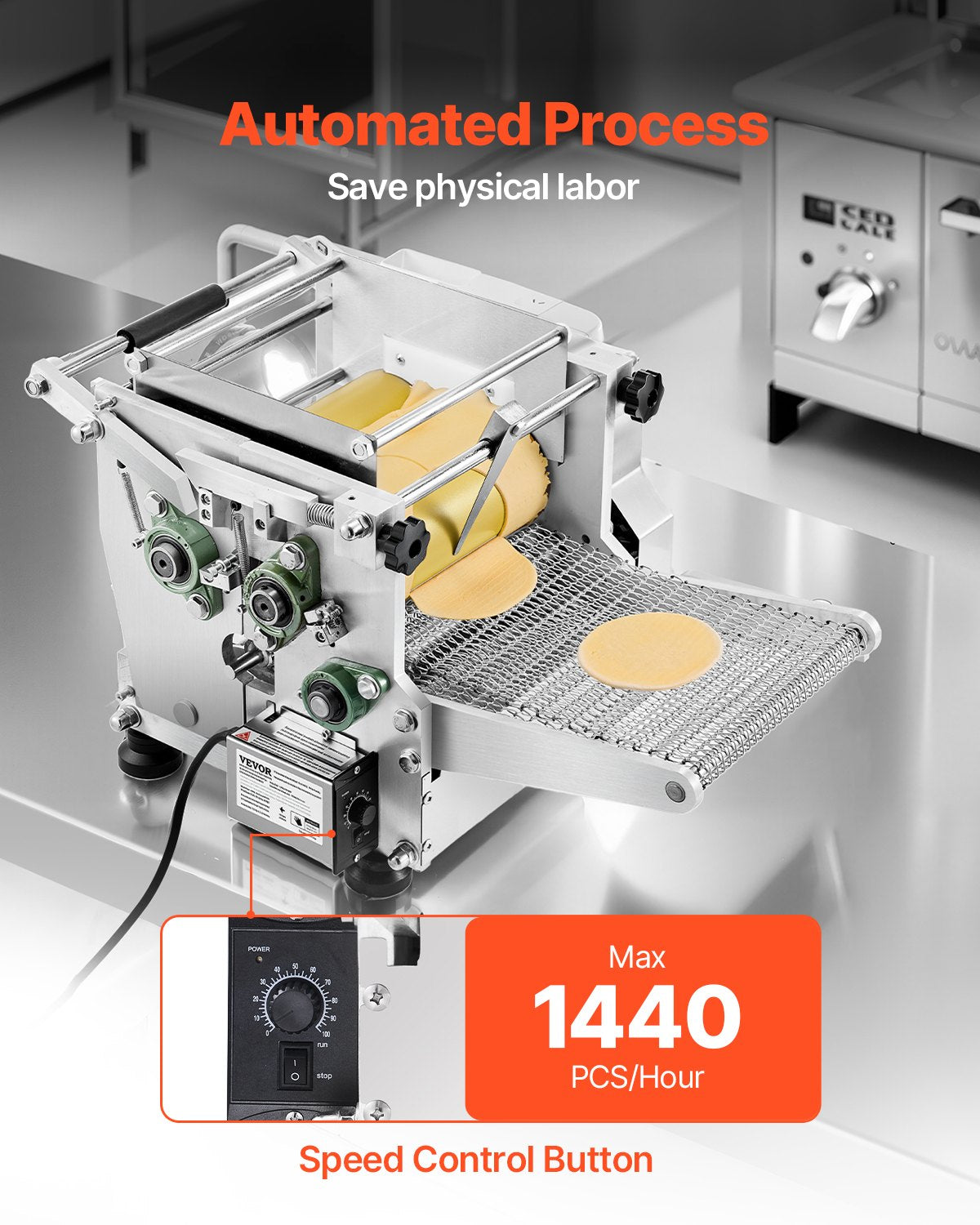 Elektrisk tortillamaskin, automatisk majstortillamaskin med non-stick-beläggning och två formar (10 cm + 15 cm), elektrisk chapattimaskin lämplig för produkter, sopes roti, pita, tortilla, pizza