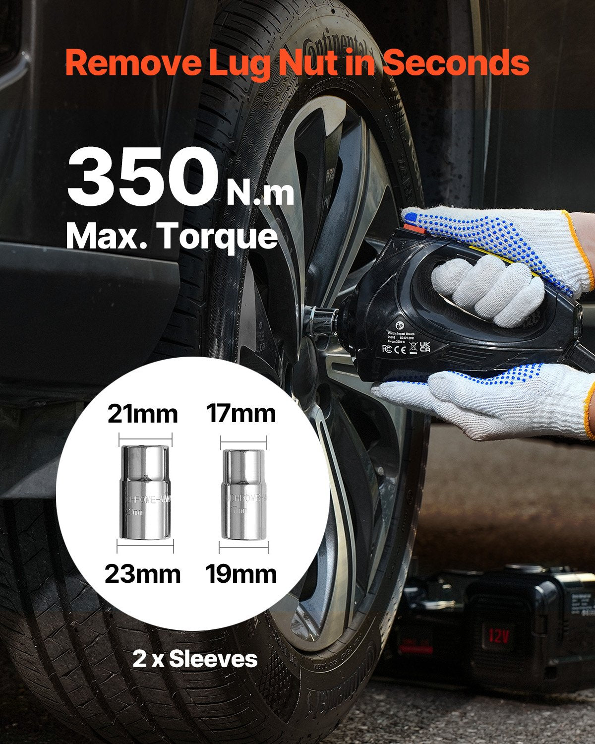 Electric Car Jack, 5 Tons /11000 lbs, Hydraulic Jack Lift with Built-In Inflator, 12V Tire Change Replacement with Electric Impact Wrench & LED Light, Portable Jack kit for Sedan, SUV, Truck