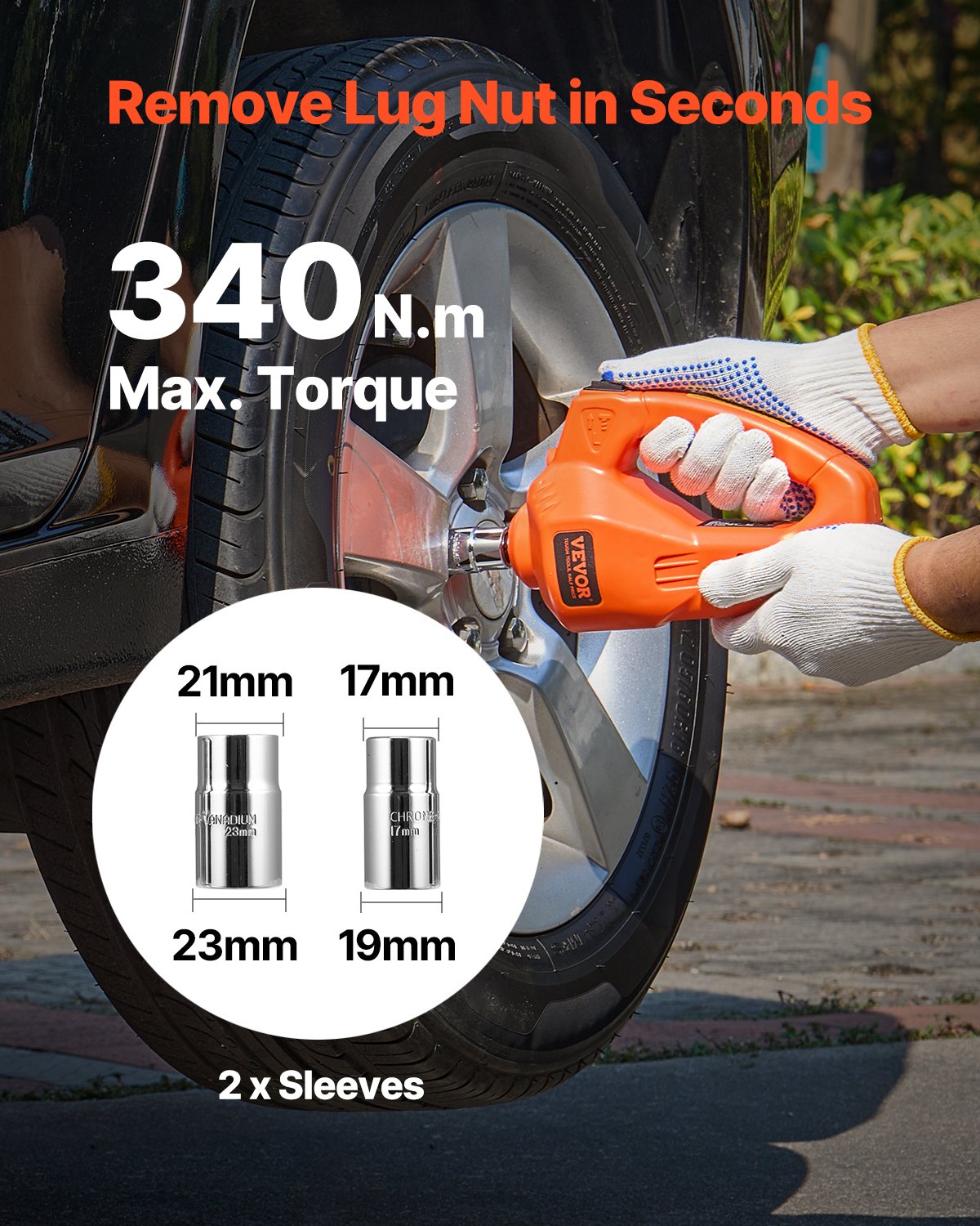 Electric Car Jack, 5 Tons /11000 lbs, Electric Scissor Jack with Built-In Inflator, 12V Tire Change Replacement with Electric Impact Wrench & LED Light, Portable Jack kit for Sedan, SUV, Truck