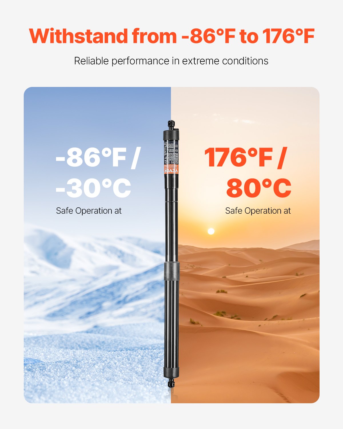 Bakre vänster och höger baklucka, kompatibel med 2010-2023 VW Sharan (7N, 7N1, 7N2), elektrisk baklucka, dämpare för baklucka, ersätt OE# 7N0827851E 7N0827851G (2 st)