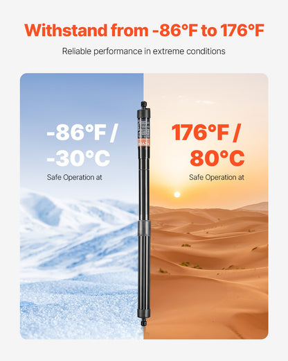 Bakre vänster och höger baklucka, kompatibel med 2010-2023 VW Sharan (7N, 7N1, 7N2), elektrisk baklucka, dämpare för baklucka, ersätt OE# 7N0827851E 7N0827851G (2 st)