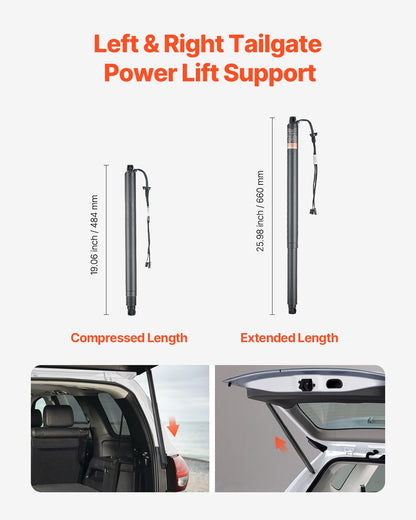 Rear Left & Right Tailgate Power Lift Support, Compatible with 2012-2020 Skoda Octavia III, Electric Tailgate Liftgate Power Hatch Shock Strut Replace OE# 575827851 575827851A 575827851B (2PCS)