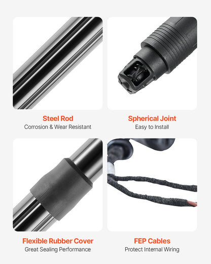 Rear Left & Right Tailgate Power Lift Support, Compatible with 2012-2020 Skoda Octavia III, Electric Tailgate Liftgate Power Hatch Shock Strut Replace OE# 575827851 575827851A 575827851B (2PCS)