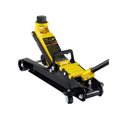 Floor Jack, 2.5 Ton Low Profile Floor Jack, Heavy-duty Steel Racing Floor Jack With Single Piston Lift Pump, Floor Jack Lifting Range 85 mm-380 mm