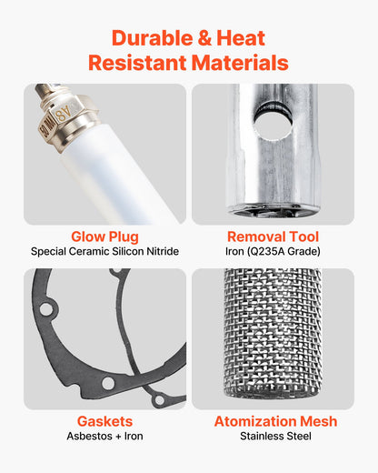 8V Glow Plug Repair Kit, Parking Diesel Heater Glow Ignition Plug Kit with Atomization Mesh, Compatible with 2KW 5KW 8KW Diesel Air Heater Models, Diesels Heaters Accessories for Car Truck Boat