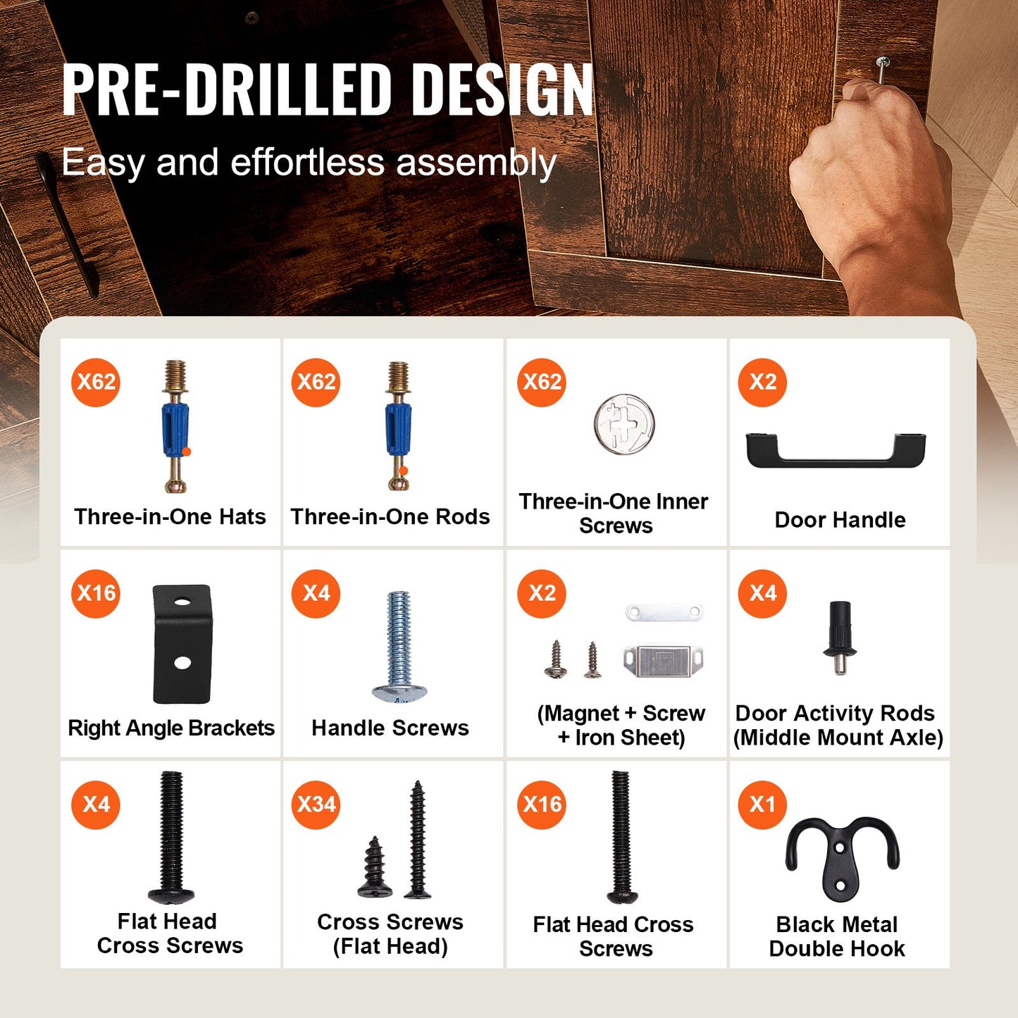 Cat Litter Box Enclosure, Hidden Litter Box Furniture with 4 Storage Shelves, Wooden Cat Washroom Indoor, Large Cat House Cabinet Hidden Fit Most Litter Box, 33.5"L x 19.3"W x 72.3"H, Dark Brown