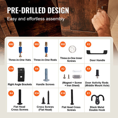 Cat Litter Box Enclosure, Hidden Litter Box Furniture with 4 Storage Shelves, Wooden Cat Washroom Indoor, Large Cat House Cabinet Hidden Fit Most Litter Box, 33.5"L x 19.3"W x 72.3"H, Dark Brown