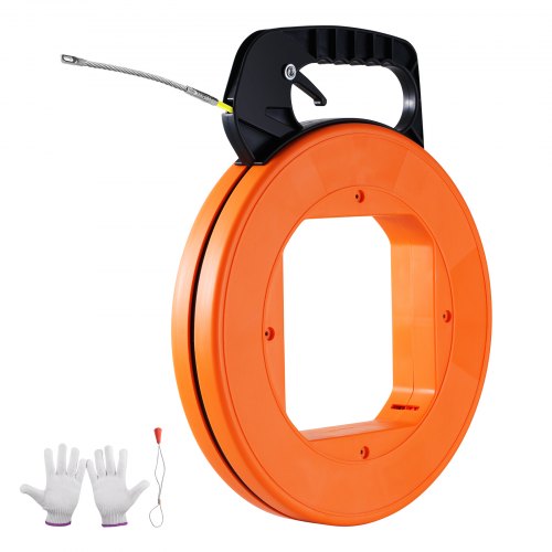 Fisktejp Kabelavdragare 30,5 m-4,23 mm (100 fot 1/6 tum) Glasfiber Hög plasthölje