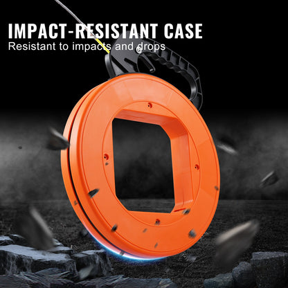 Fisktejp Kabelavdragare 30,5 m-4,23 mm (100 fot 1/6 tum) Glasfiber Hög plasthölje