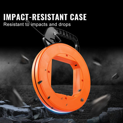 Fiskbandstrådsavdragare 36m x 3,1mm (120ft 1/8 in) stål med högt plasthölje