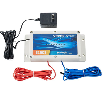 Elektroniskt vattenavkalkningssystem, saltfritt avkalkningsmedel för hela huset, hårt vattenbehandlingsmedel för att minska kalkavlagringar, för alla typer av rör, hållbart i över 10 år