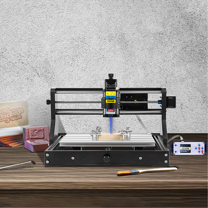 CNC 3018 Pro 2500MW 300×180×40mm Cnc Machine GRBL Control Mini Laser Engraver with Offline Controller 3 Axis Laser Engraving Machine for Carving Milling Plastic Acrylic PVC Wood