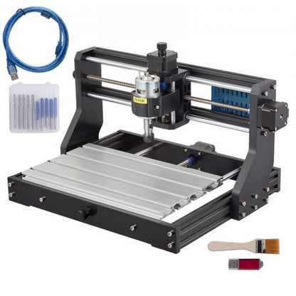CNC 3018 Pro 300×180×45 mm CNC-maskin GRBL-styrd minigravör med offline-styrenhet 3-axlig gravyrmaskin för snidning, fräsning, plast, akryl, PVC, trä