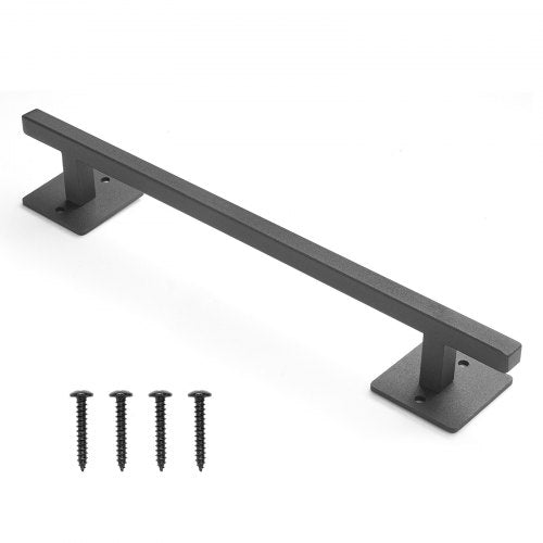 Barn Door Handle, 320 mm Rustic Fence Gate Handle, Rust-Resistant Coating, Heavy Duty Carbon Steel Outdoor Gate Handles, Easy to Install, Metal Sliding Door Pulls for Garage Shed Closet Pantry