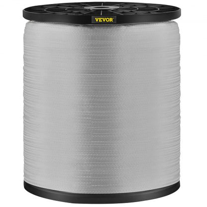 1250Lbs Polyester Pull Tape, 3153' x 1/2" Flat Tape for Wire & Cable Conduit Work Variable Functions, Flat Rope for Pulling/Loading/Packing in Any Weather CONDITON