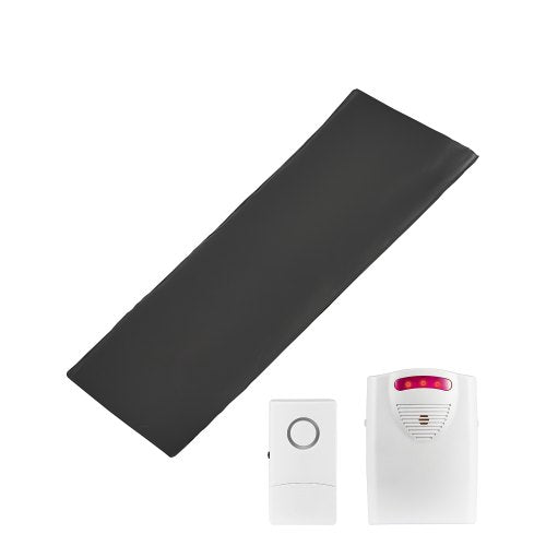 Bed Alarm System for Elderly Adults, 14 x 30-inch Wireless Bed Sensor Pad with Pager, Safety Bed Alarms and Fall Prevention Pad for Home, Hospital, Rehabilitation Center