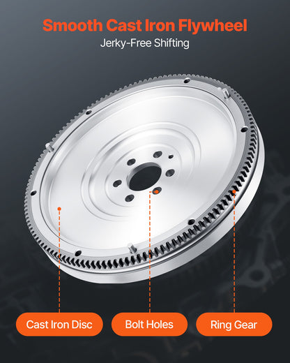 Clutch Kit with Flywheel, Heavy Duty OEM Clutch Kit, OEM Replacement Transmission Clutch Kit Compatible with 2003-2010 Audi A3 (8P1), 2008-2009 A3 Convertible (8P7), 2004-2010 A3 Sportback (8PA)