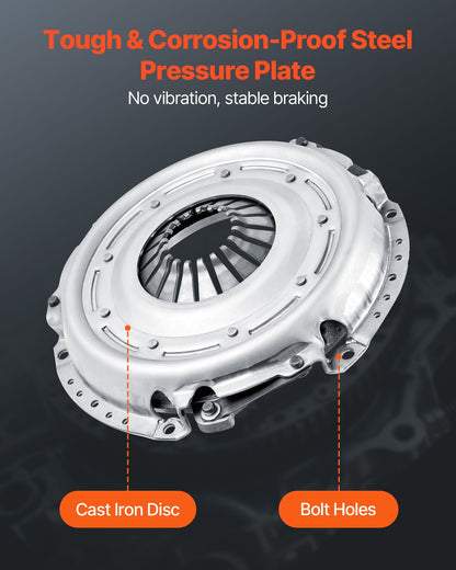 Clutch Kit with Pressure Plate, Heavy Duty OEM Clutch Kit, OEM Replacement Transmission Clutch Kit Compatible with 2004-2006 Smart FORFOUR (75 HP), 2005-2006 FORFOUR (64 HP), 2007 FORTWO Cabrio