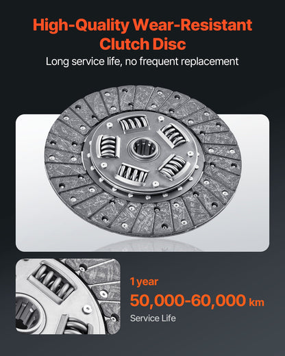 Clutch Kit with Pressure Plate, Heavy Duty OEM Clutch Kit, OEM Replacement Transmission Clutch Kit Compatible with 2004-2006 Smart FORFOUR (75 HP), 2005-2006 FORFOUR (64 HP), 2007 FORTWO Cabrio