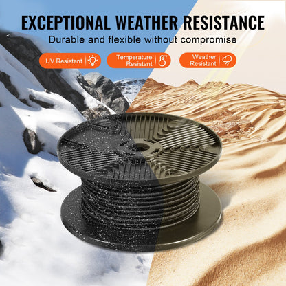 3/8 tums elastiskt rep, 120 ft/36 m spole med kraftiga elastiska remmar, 100 % stretchigt elastiskt elastiskt rep för last, presenningar, camping, kajakdäck och hantverk, svart