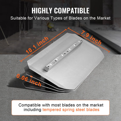 Kraftfull glättare, 46” gångbar cementglättare med flyttbricka, 14 hk bensindriven slät betongyta, kraftig kommersiell avjämningsbetonggjutning med putsblad, orange