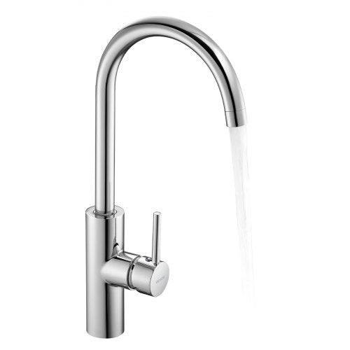 Touchless Kitchen Bar Sink Faucet, Single Handle Automatic Motion Sensor Bathroom Faucet, Hands-Free Adjustable Cold Hot Water Mixer Flexible Swivel for 9.5 mm Pipe,Chrome Plated Silver