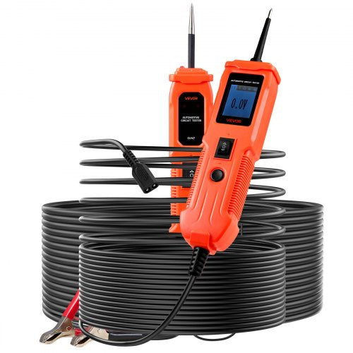 Automotive Circuit Tester, 6 - 36 DCV Power Circuit Probe Tester with Lighting, Automotive Power Tester Probe with 13 ft / 4 m Cable, ABS Shell Wire Detector Finder for Sedan, SUV, RV, Truck