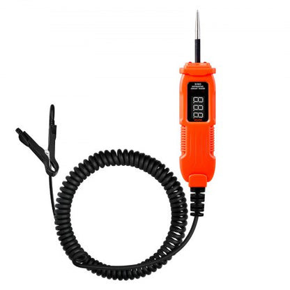 Automotive Circuit Tester, 3 - 72 DCV Power Circuit Probe Tester with LED Screen and Lighting, Automotive Power Tester Probe with 11.5 ft / 3.5 m Cable, ABS Shell Electrical Detector Finder