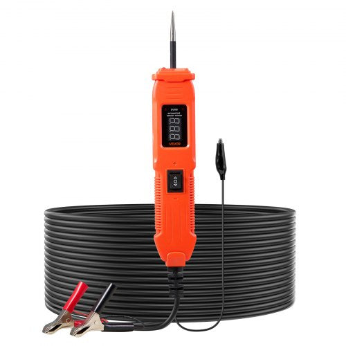 Automotive Circuit Tester, 6 - 36 DCV Power Circuit Probe Tester with LED Screen and Lighting, Automotive Power Tester Probe with 13 ft / 4 m Cable, ABS Shell Electrical Detector Finder