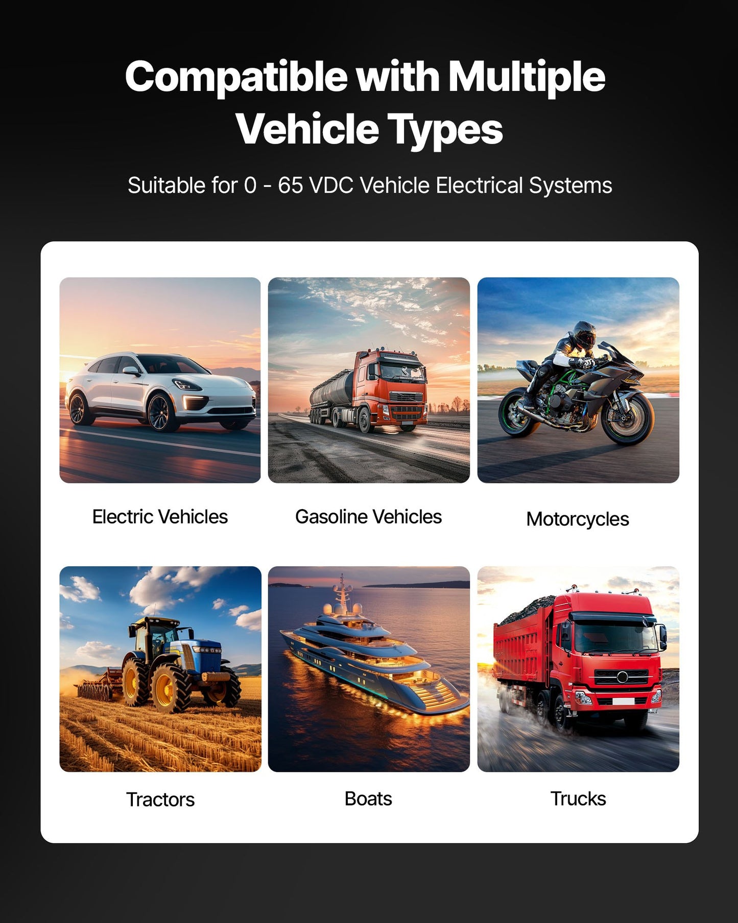 Automotive Circuit Tester, 8 - 35 DCV Power Circuit Probe Tester with TFT Color Display and Lighting, Automotive Power Tester Probe with 19.7 ft / 6 m Cable, 2-in-1 Electrical Detector Finder