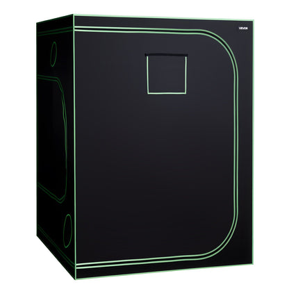 Inomhusväxttältkit, 150 x 150 x 200 cm, inomhusväxttält med fullspektrum LED-växtljus och ventilationssystem, 600D högreflekterande Mylar, odlingstält för blomstergrönsaker