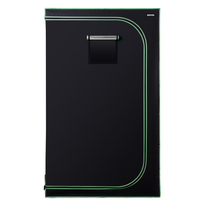 Inomhusodlingstält, 120 x 120 x 200 cm, 600D högreflekterande Mylar, inomhusväxttält med observationsfönster, golvbricka och dragkedja, kraftiga odlingstält för frukt, blommor och grönsaker