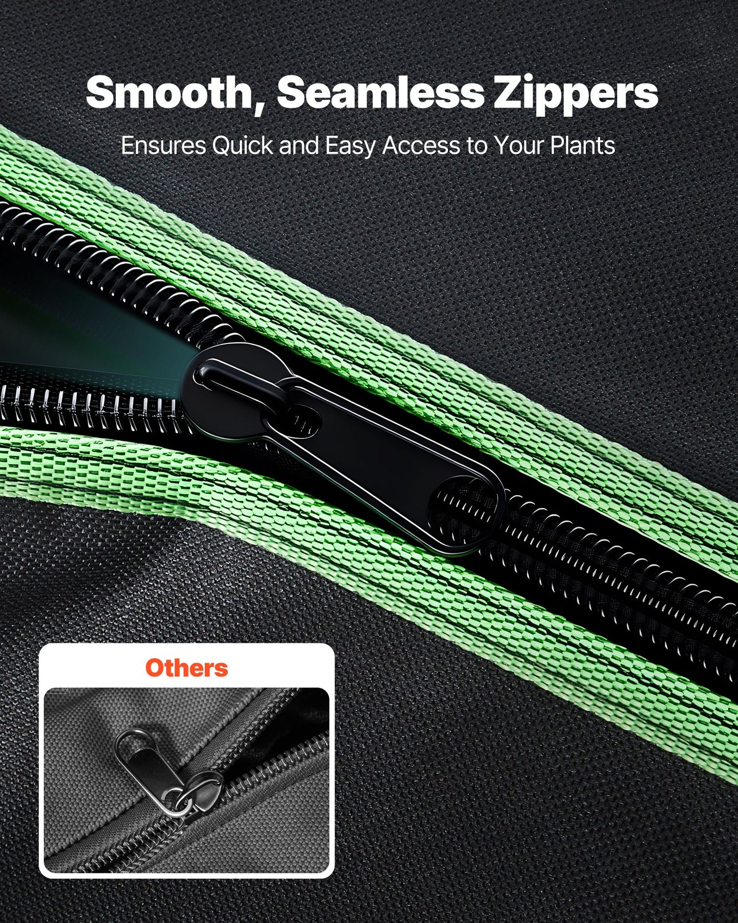 Indoor Grow Tent, 120 x 60 x 180 cm, 600D High Reflective Mylar, Indoor Plant Tent with Observation Window, Floor Tray & Zipper, Heavy Duty Growing Tents for Fruit Flower Veggie