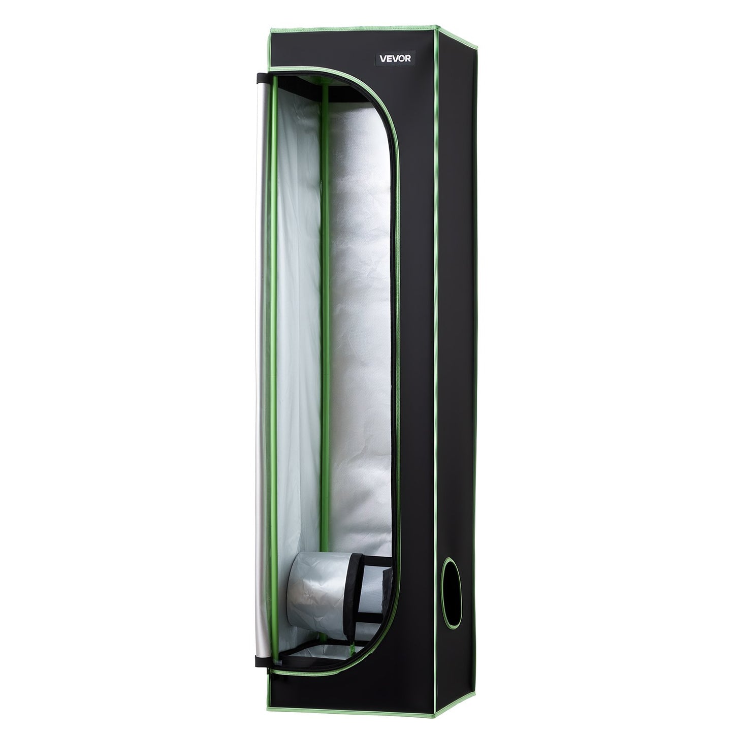 Indoor Grow Tent, 40 x 40 x 160 cm, 600D High Reflective Mylar, Indoor Plant Tent with Observation Window, Floor Tray & Zipper, Heavy Duty Growing Tents for Fruit Flower Veggie