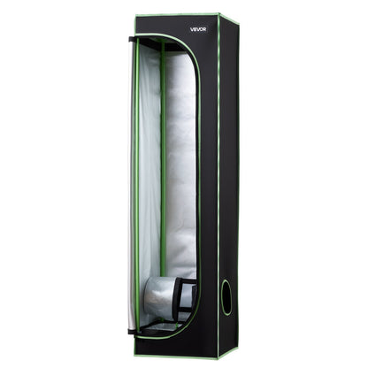 Indoor Grow Tent, 40 x 40 x 160 cm, 600D High Reflective Mylar, Indoor Plant Tent with Observation Window, Floor Tray & Zipper, Heavy Duty Growing Tents for Fruit Flower Veggie