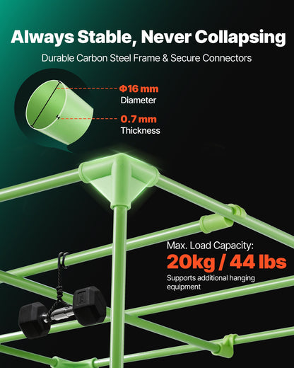 Inomhusodlingstält, 80 x 80 x 180 cm, 600D högreflekterande Mylar, inomhusväxttält med observationsfönster, golvbricka och dragkedja, kraftiga odlingstält för frukt, blommor och grönsaker