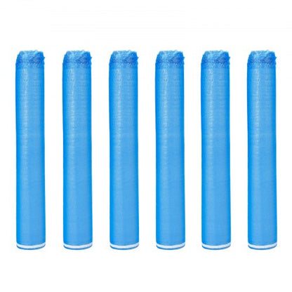 Golvunderlag 55,8 m², 3-i-1 2 mm tjock golvstoppning med tejp och ångspärr, kraftigt EPE-skum med blå PE, ljudisolering och brusreducering, för laminatträ (6 rullar x 9,3 m²)