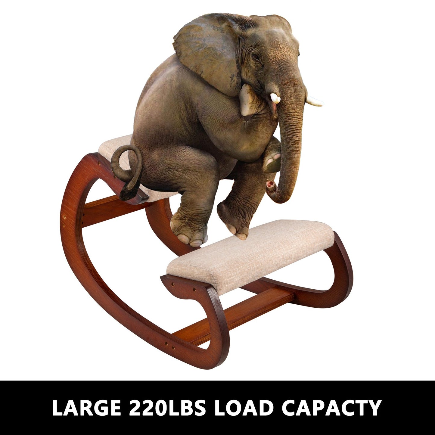 Ergonomic Kneeling Chair 99.8 kg Load Capacity Kneeling Posture Desk Chair Stool with Hip Cushion Kneeling Ergonomic Stool for Home Office Good Posture Computer Stool