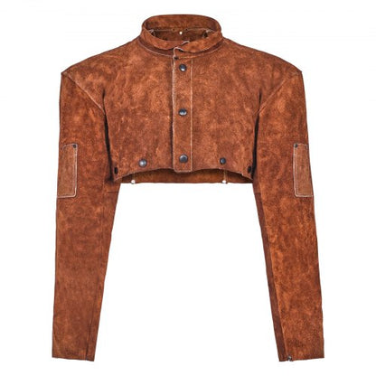 Svetskappa i läder, kraftiga, flamskyddade säkerhetskapar i kohud för män och kvinnor, värmebeständiga för svetsning, smide, träbearbetning, trädgårdsskötsel, XXL-storlek