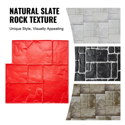 Betongstämpelsmatta 61 x 61 cm Texturerande hud Polyuretanstämpelformar