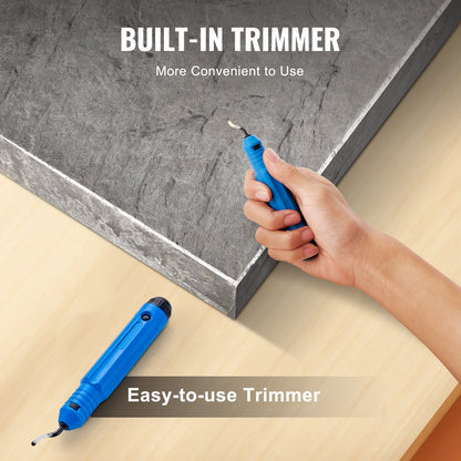 Betongstämpelsmatta, 18 x 18 tum, betongtextureringshud polyuretanstämpel stenplattetexturmatta, skiffergolvavtryck sömlös stämpel betongformar för utomhusdekoration, blå