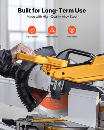 Cirkelsågklinga, 254 mm diameter, 24 vassa legeringständer, 15,875 mm spindel, fin yta, träsågklinga för cirkelsåg, med ljudreducerande värmeventiler, för sågning av plywood, OSB, lövträ