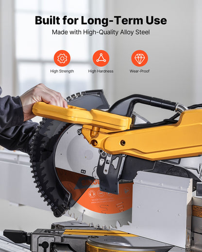 Cirkelsågklinga, 254 mm diameter, 50 vassa legeringständer, 15,875 mm spindel, fin yta, träsågklinga för cirkelsåg, med ljudreducerande värmeventiler, för sågning av plywood, OSB, lövträ